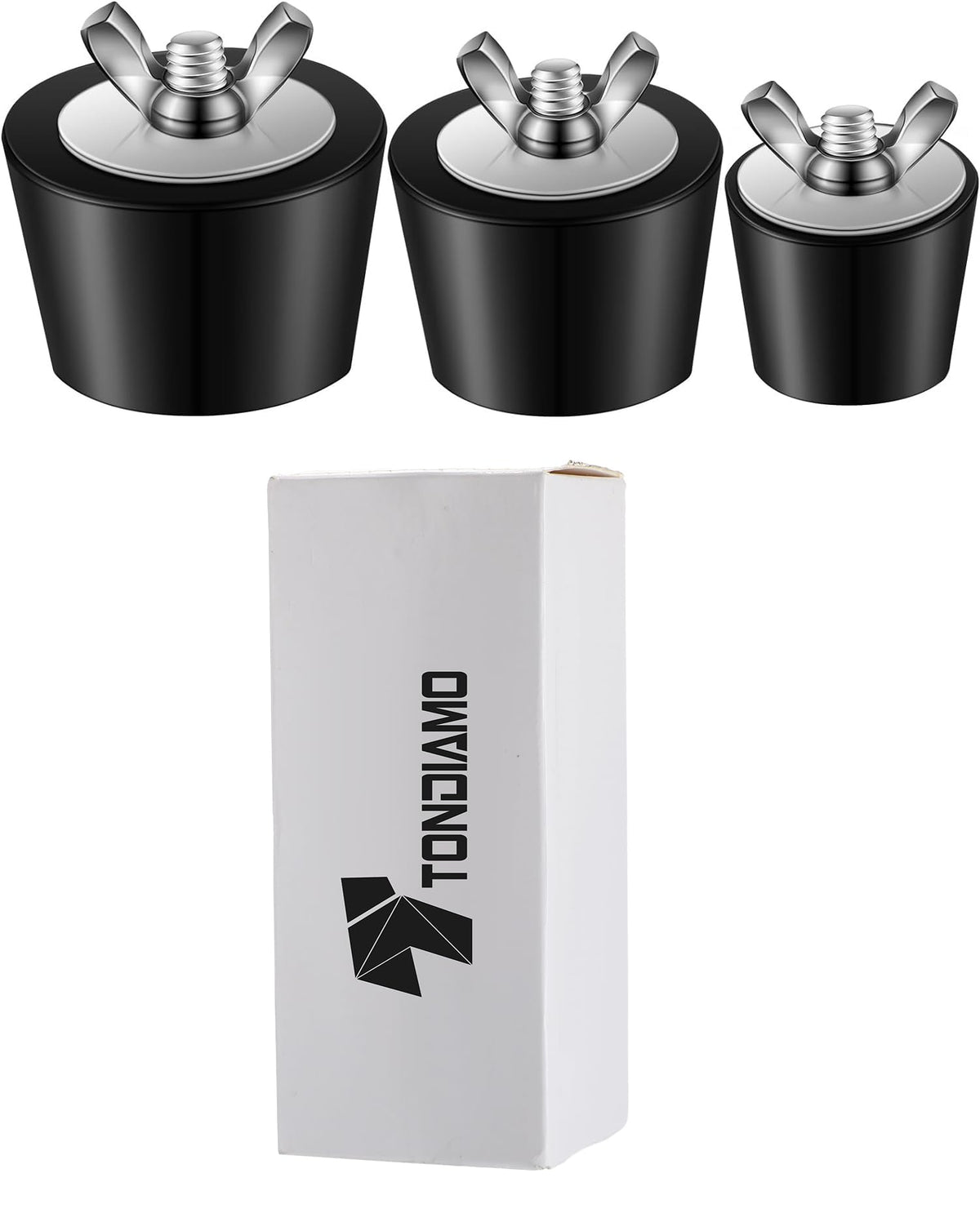 Tondiamo heavy-duty rubber pool plug ready for outdoor use.