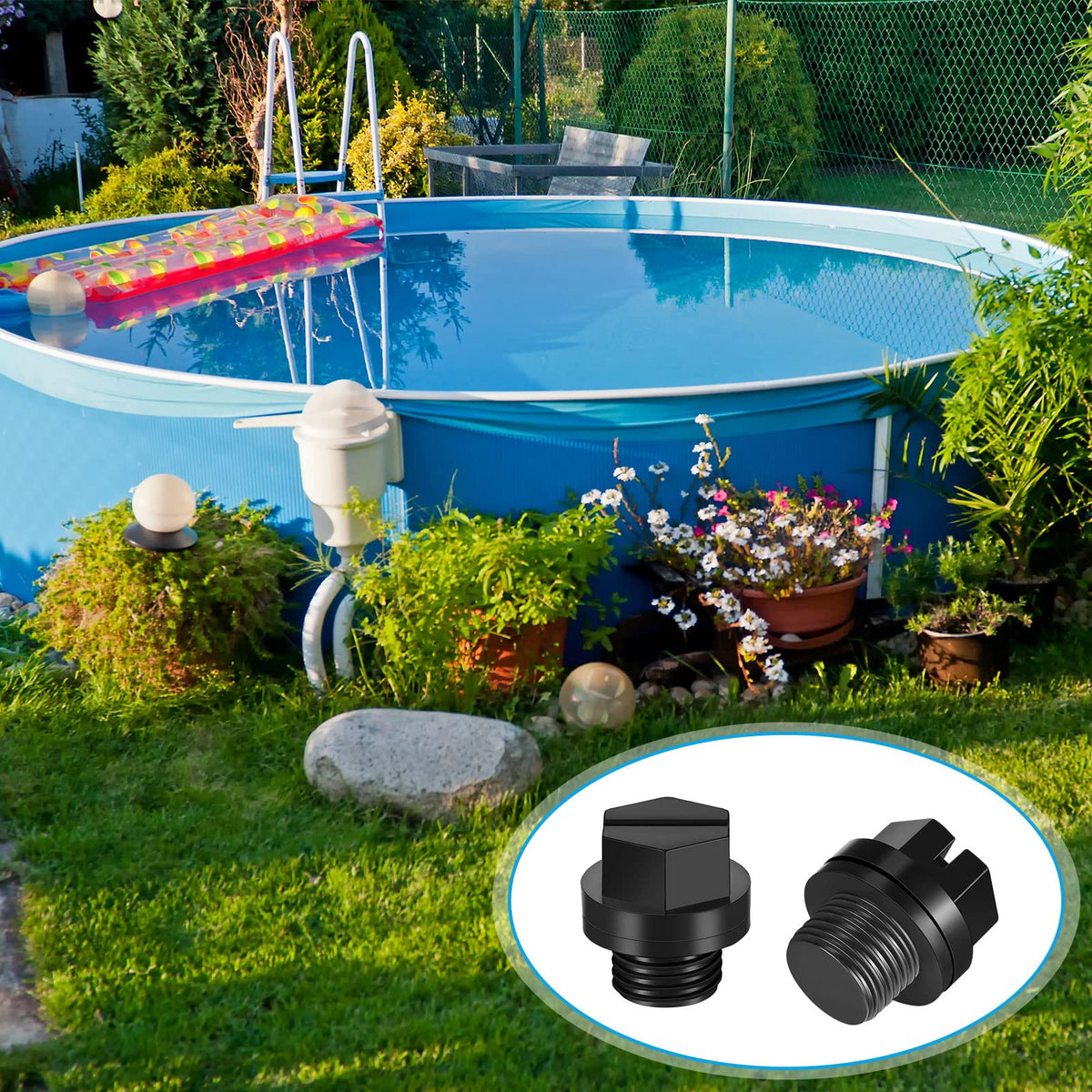 Tondiamo SPX1700FG bathtub pool spa plug for versatile drain applications.