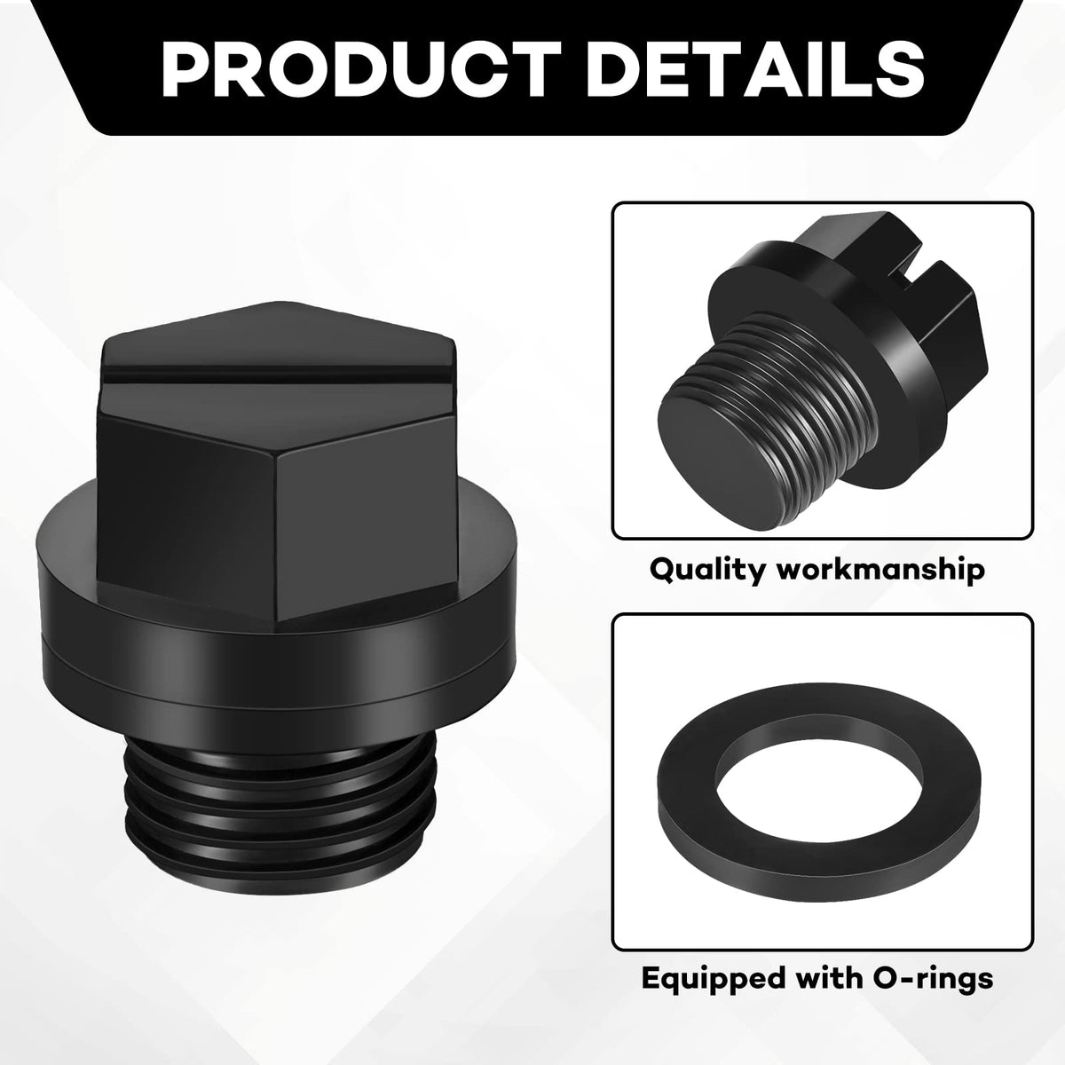 Tondiamo SPX1700FG threaded pool plug with nut screw for easy installation.