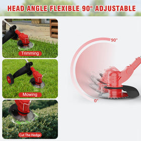 Toner Bank low-noise design allows quiet early morning or evening yard care.