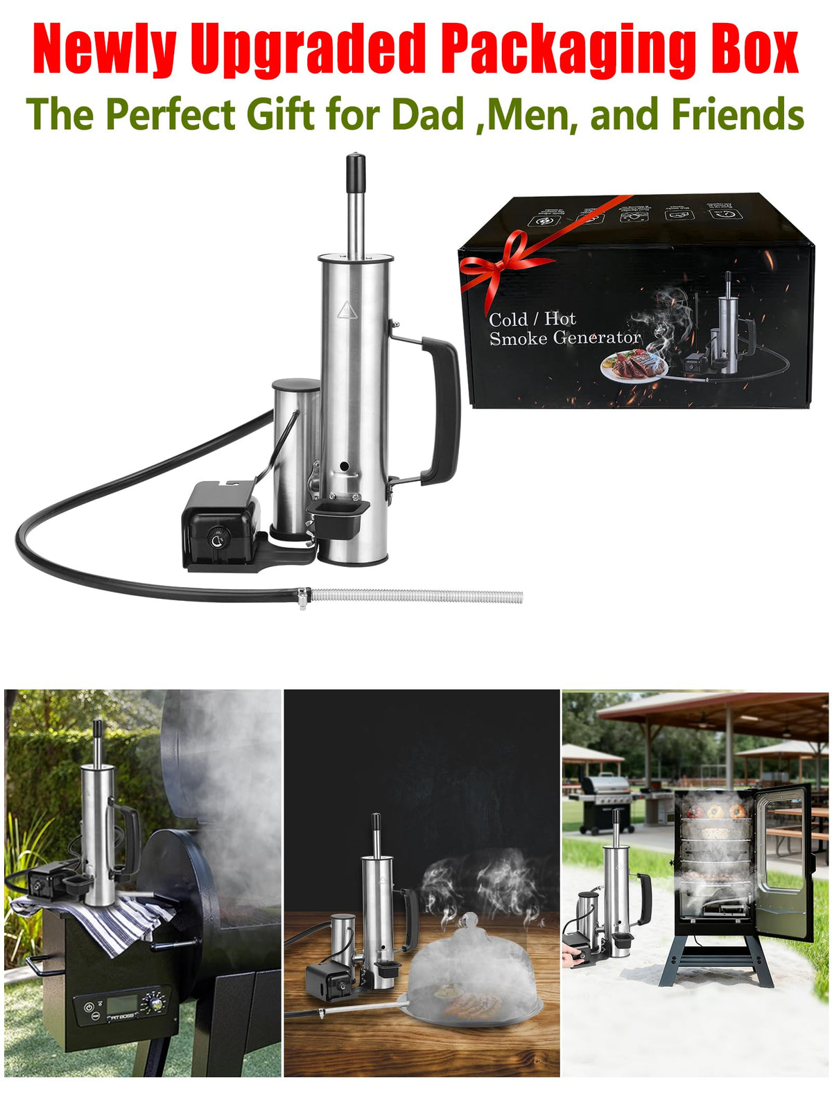 TONFUGLN Smoke generator in action for cold smoking, adjustable output.