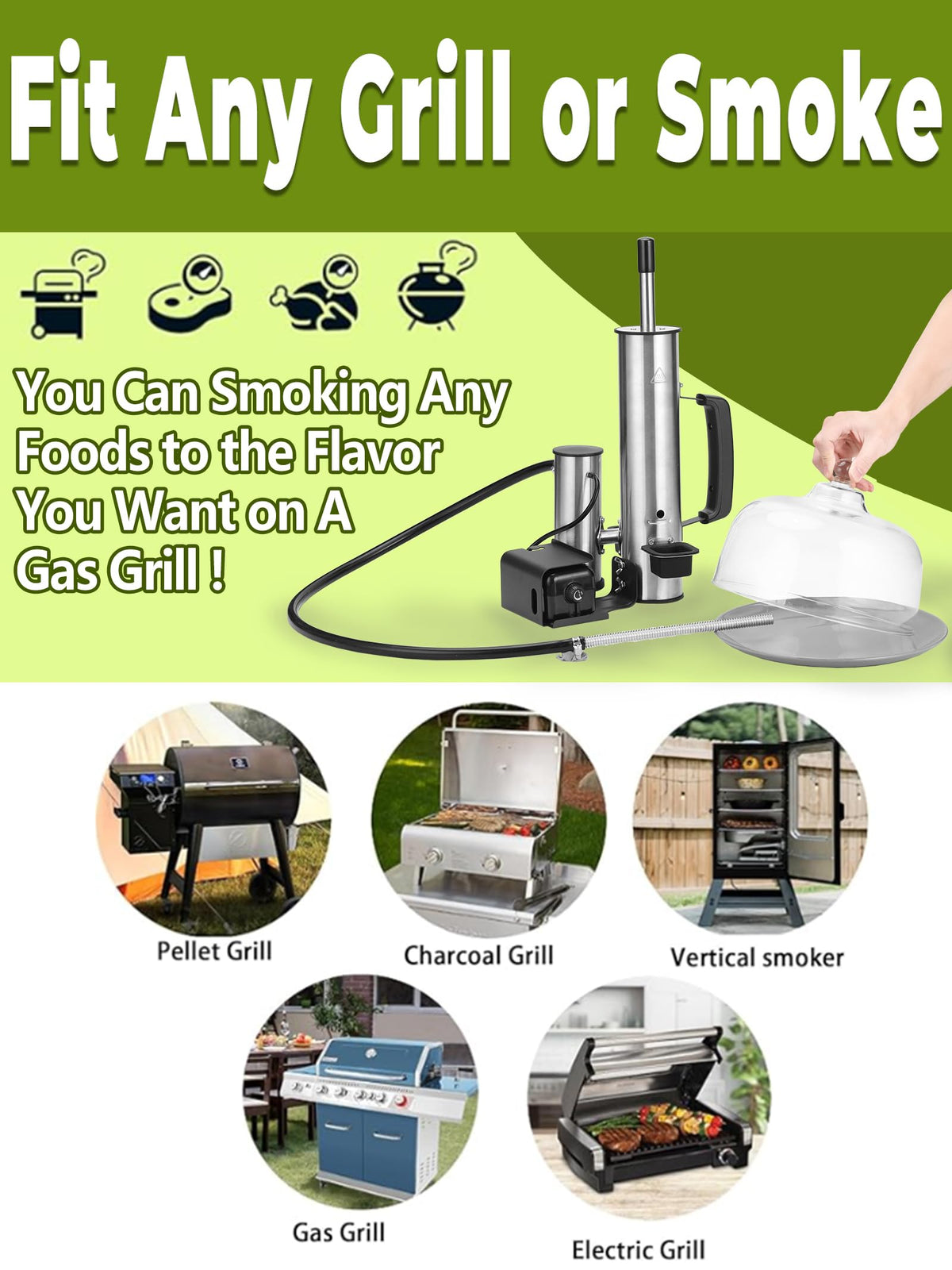 TONFUGLN Fits Weber, Ninja, Traeger and more, versatile grill compatibility.