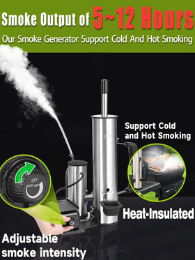 TONFUGLN USB-powered smoke generator with power supply, quick start.