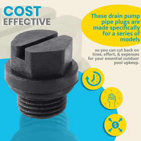 Durable TonGass drain plug plastic construction resists UV
