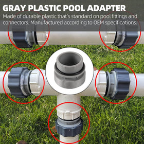 TonGass kit includes four adapters, o-rings, and teflon tape for complete conversion