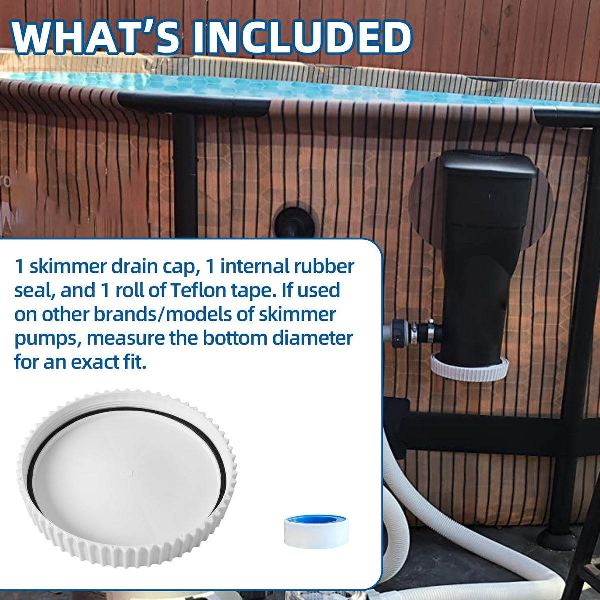 TonGass included Teflon tape supports proper threading