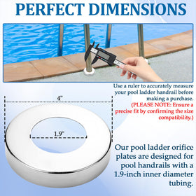 Close-up of TonGass stainless steel escutcheon with mirror-polished finish.