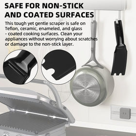 Ergonomic handle design provides comfortable grip during daily grill cleaning tasks.