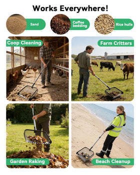 Tongjing all-purpose-use makes coop, yard, or litter tasks easier.