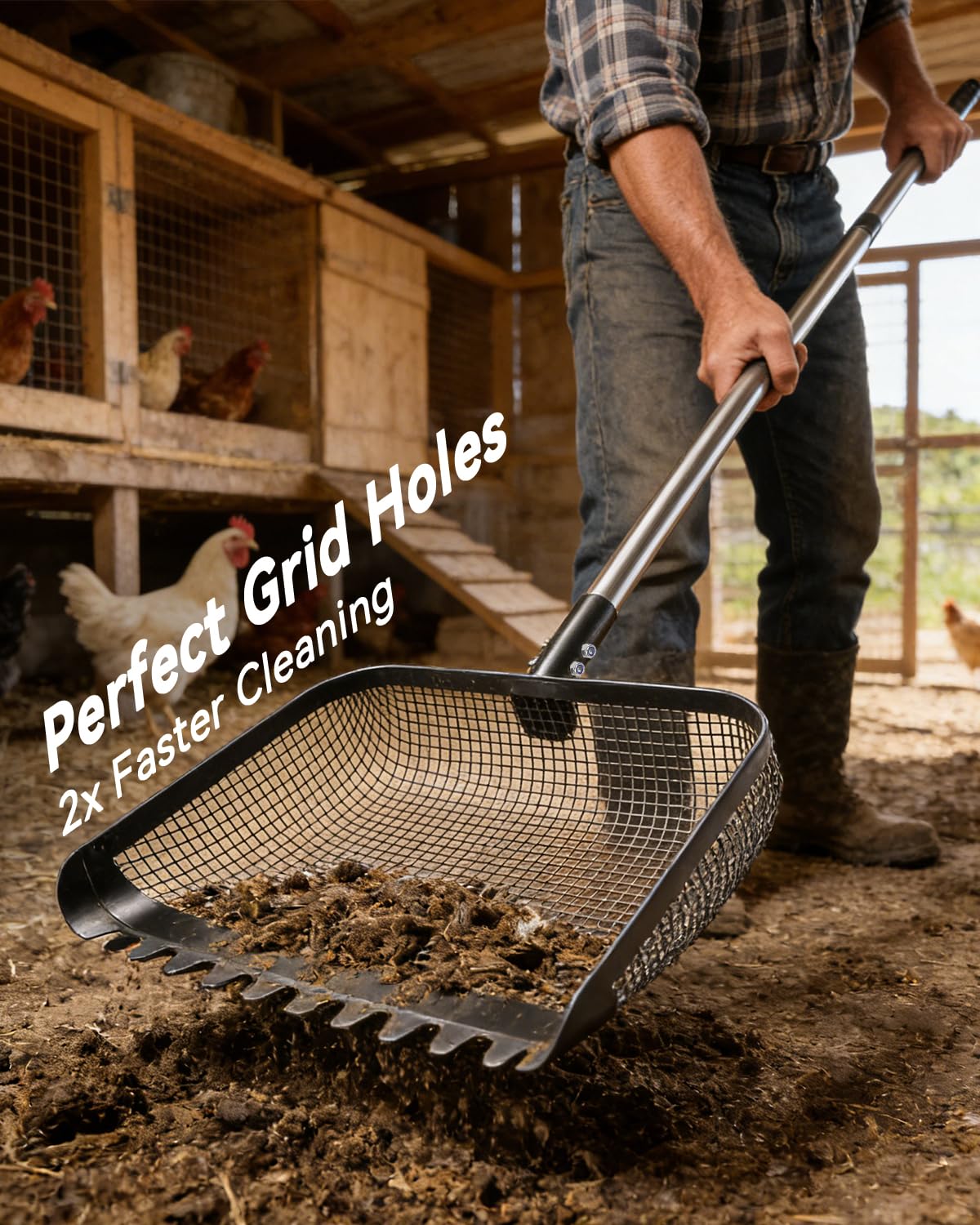 Tongjing rinse-clean mesh surface prevents sticking and cleans fast with water.