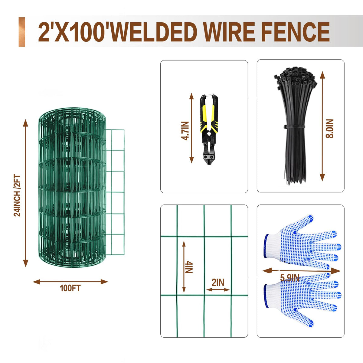 Tongmo 16GA fence with 2x4 mesh suitable for versatile enclosures