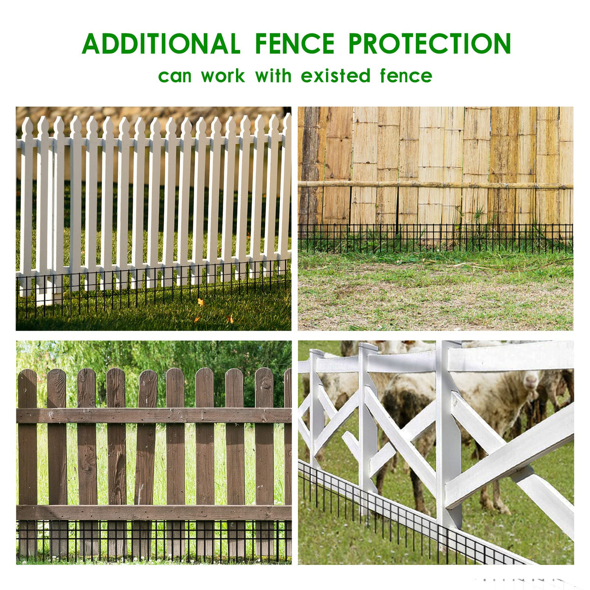 TONGMO backyard barrier helps keep pets contained while maintaining a tidy edge