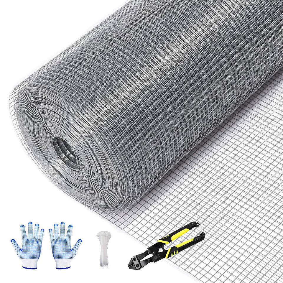 Tongmo hardware cloth 24x100-1inch-mesh for durable garden fencing and coop protection.