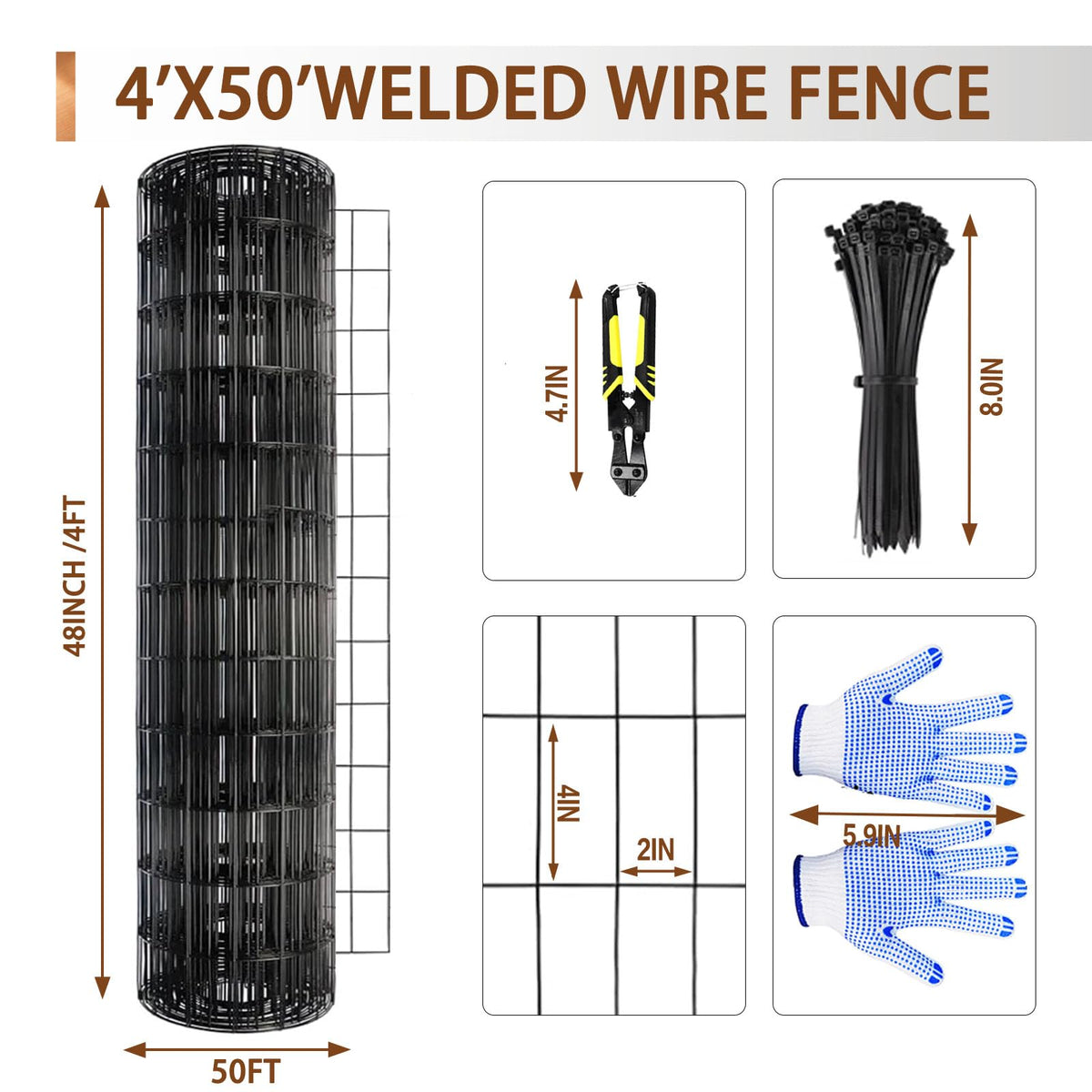 Tongmo fence mesh 2x4 opening supports secure plant and poultry containment