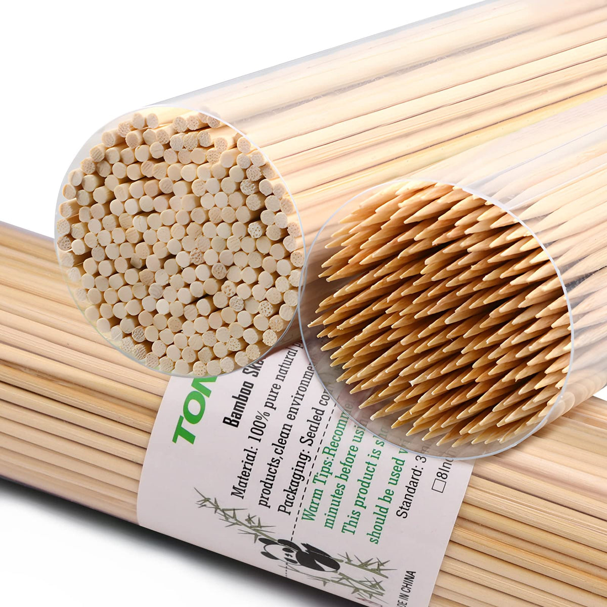 TONGYE 3mm-diameter bamboo skewers offer sturdy food support