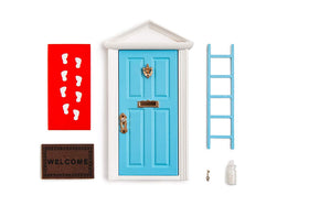 Tonttuovi desk-wall fairy door kit with ladder and doormat for classroom storytelling.