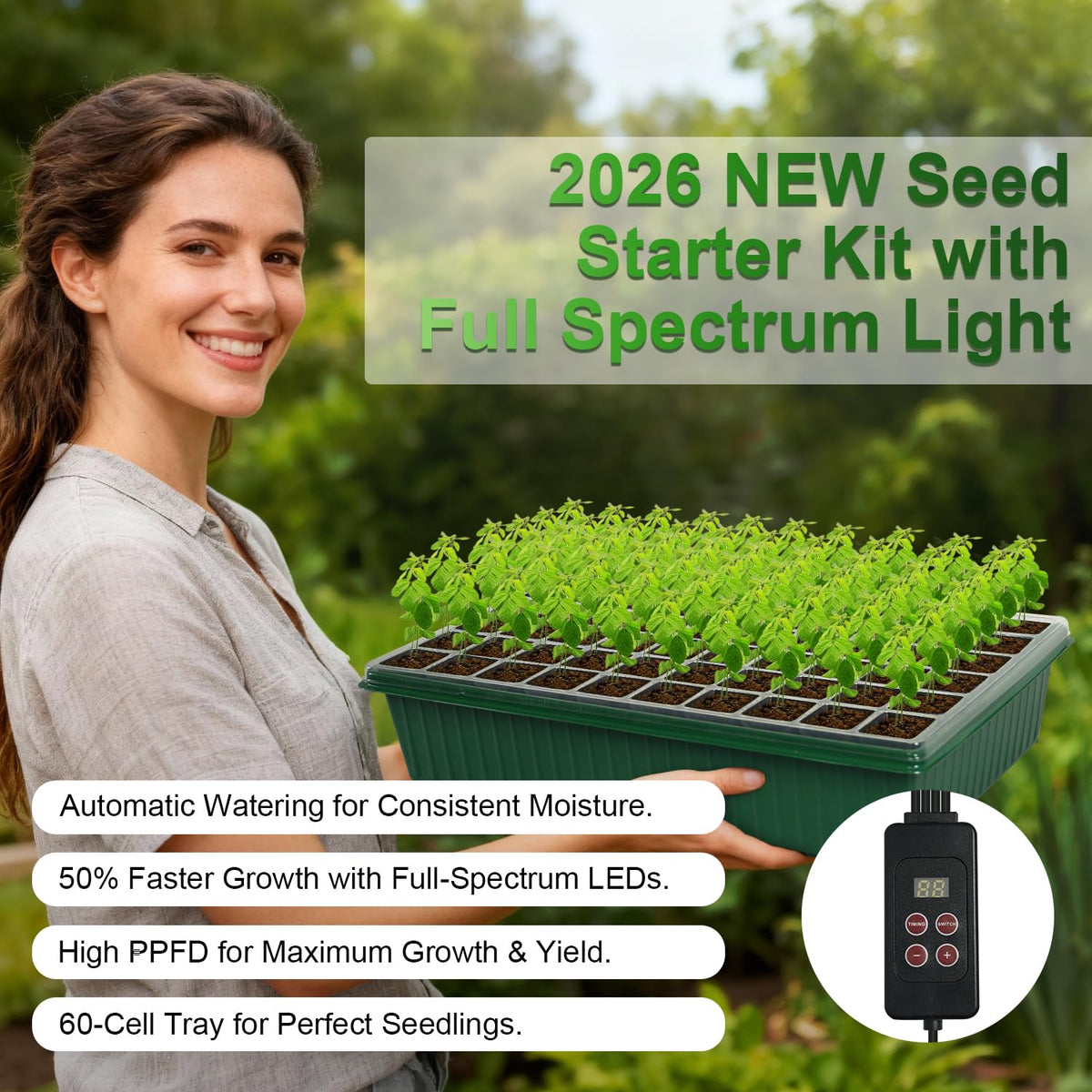 TONYFUL gardening tools set complements seed starting for beginners and enthusiasts.
