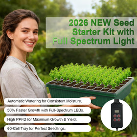TONYFUL gardening tools set complements seed starting for beginners and enthusiasts.