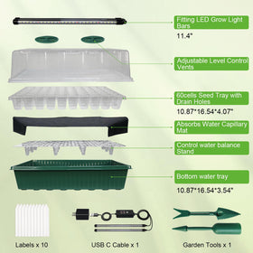 TONYFUL humidity dome creates a stable environment for tender sprouts.