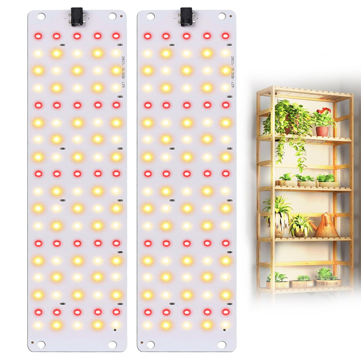 TONYFUL LED Grow Light 180 LEDs front view for compact indoor herb cultivation.