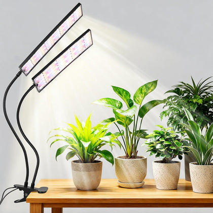 TONYFUL LED Grow Light clip design for secure placement on compact indoor gardens