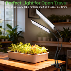 TONYFUL LED Grow Light compact dimension fits tight desks and shelves