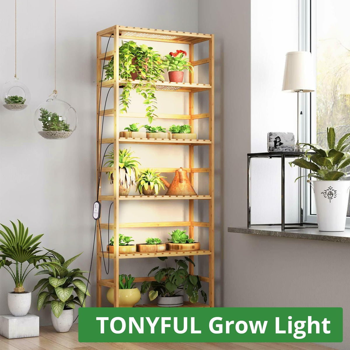 TONYFUL LED Grow Light durable aluminum body ensures long-lasting use.