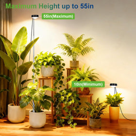 TONYFUL plant grow light height adjustable posts support tall plants easily.