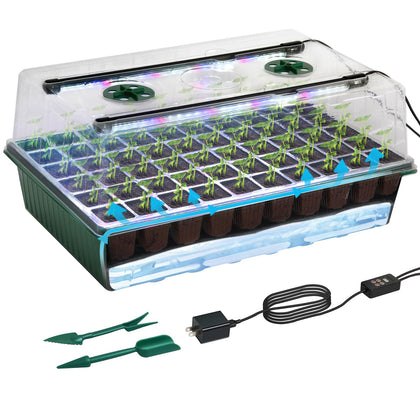 TONYFUL seed starter tray 60-cell supports healthy seed germination and growth.