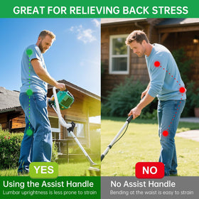 TooAemiS weed eater handle extension lightweight aluminum design aids durability.