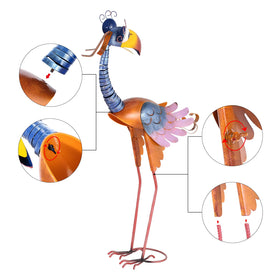 Tooarts 31-inch toucan sculpture easy to assemble for quick outdoor setup