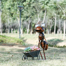 Tooarts ant garden decor: ant with shovel detail adds whimsy to outdoor spaces.