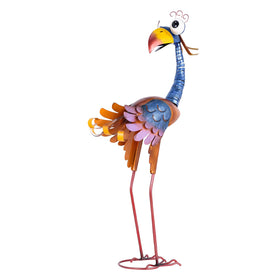 Tooarts metal bird toucan outdoor statue with weatherproof finish for long-lasting beauty