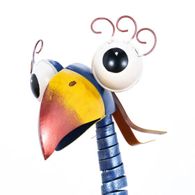Tooarts outdoor garden sculpture enhances flowerbeds and lawns with playful tropical flair