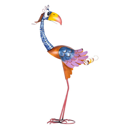 Tooarts toucan sculpture garden stand adds vibrant charm to outdoor spaces