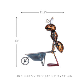 Tooarts garden ornament: playful ant statue brightening lawn, path, or patio.
