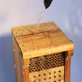 TOOBEETT durable wood construction with pre-installed stainless steel screws for reliable setup.