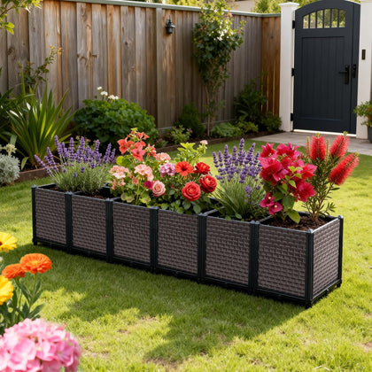 Toocust large planter with self-watering system for healthier root moisture control.