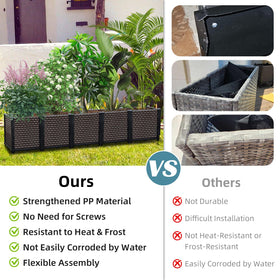 Toocust raised garden bed on legs for easy access and airflow.