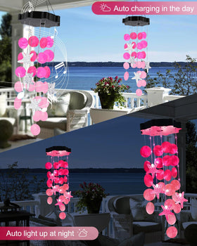 Toodour solar wind chimes provide patio lighting options