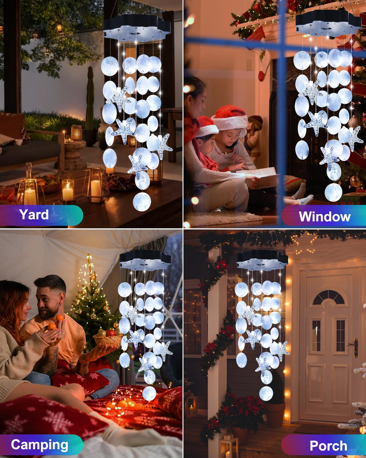 Toodour waterproof-outdoor-decor-wind-chime durable chimes resist weather and add color