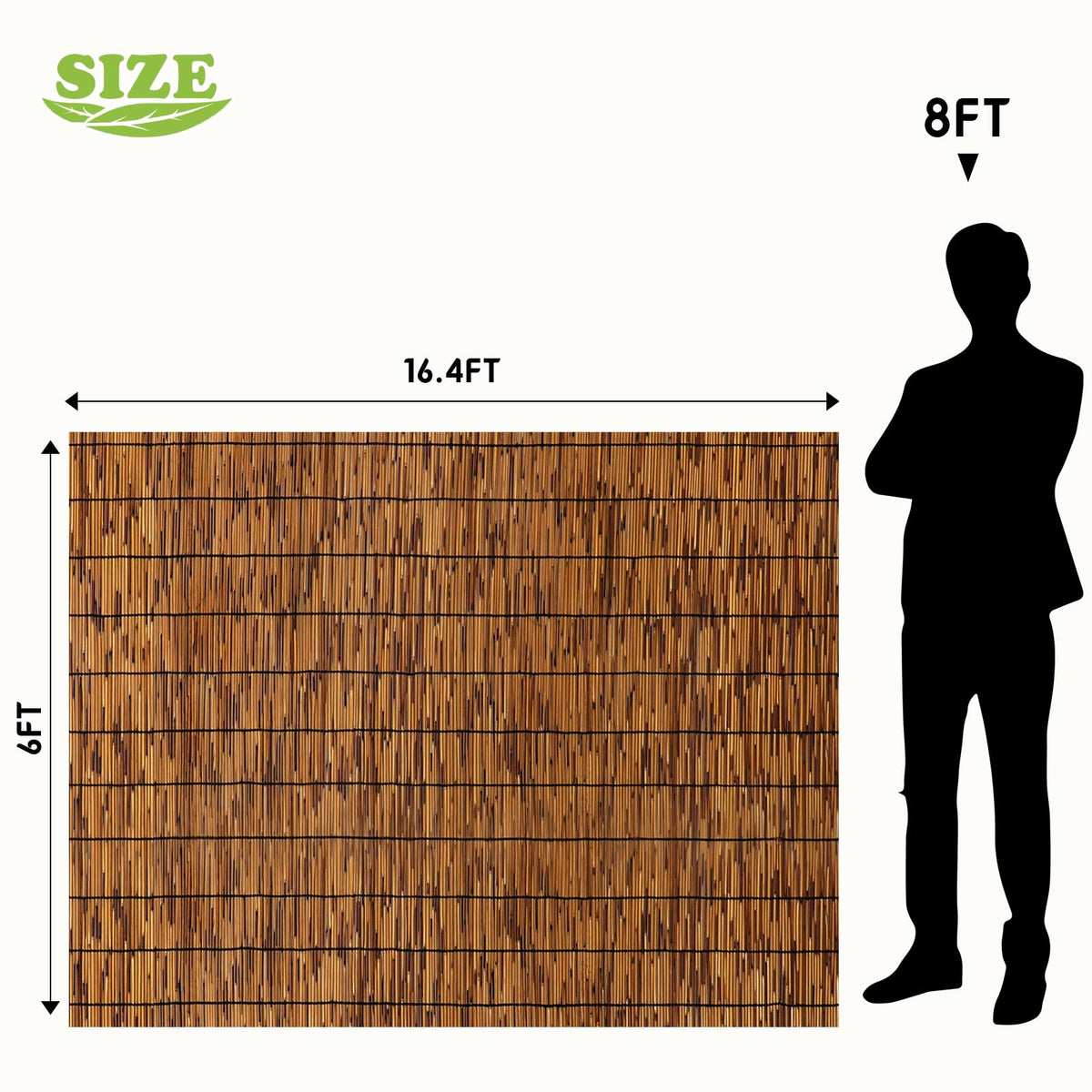 TOOKNIN reed fence close-up shows textured reeds and rustic charm for outdoor spaces.