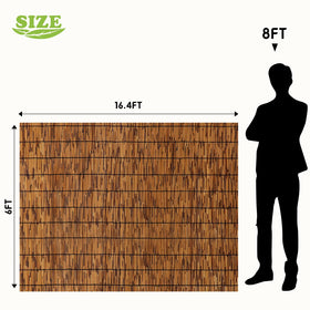 TOOKNIN reed fence close-up shows textured reeds and rustic charm for outdoor spaces.