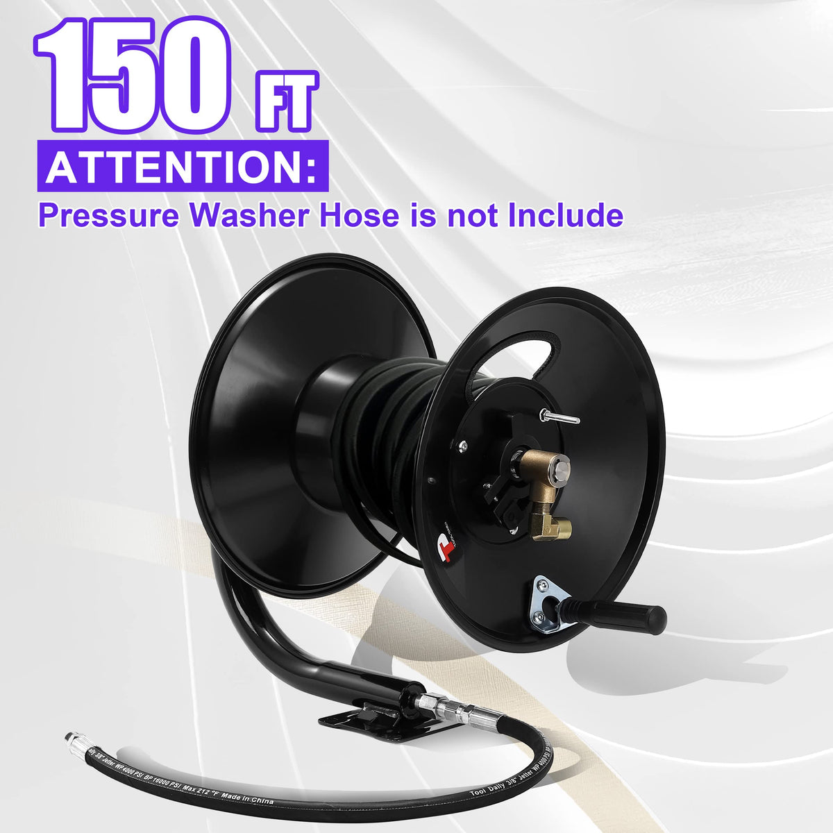 Tool Daily reel supports up to 4000 PSI for demanding cleaning tasks