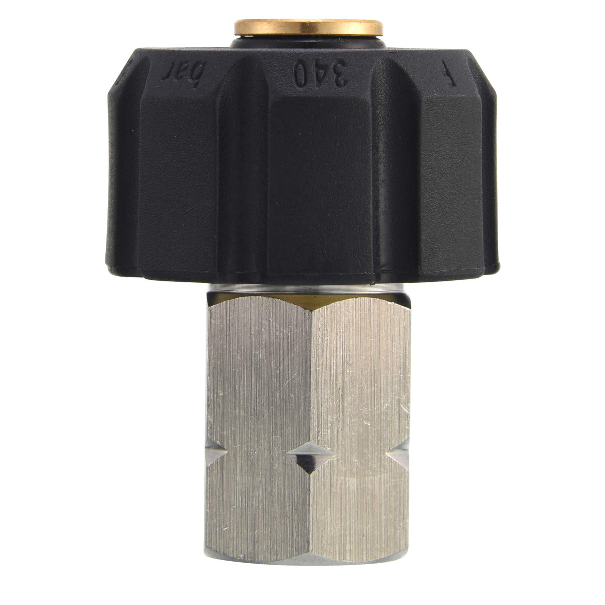 Tool Daily adapter with 3-8in NPT end ready for hoses.