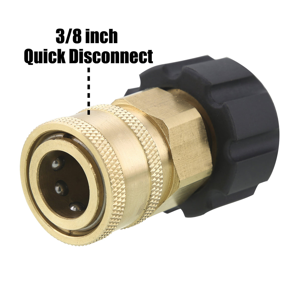 Tool Daily brass adapter enables quick setups with universal guns and hoses.