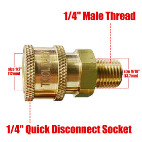 Tool Daily brass quick-connect fitting ball lock delivers solid connections for tough cleaning jobs.