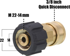 Tool Daily brass quick-connector on pressure washer gun and hose ensures a secure connection.