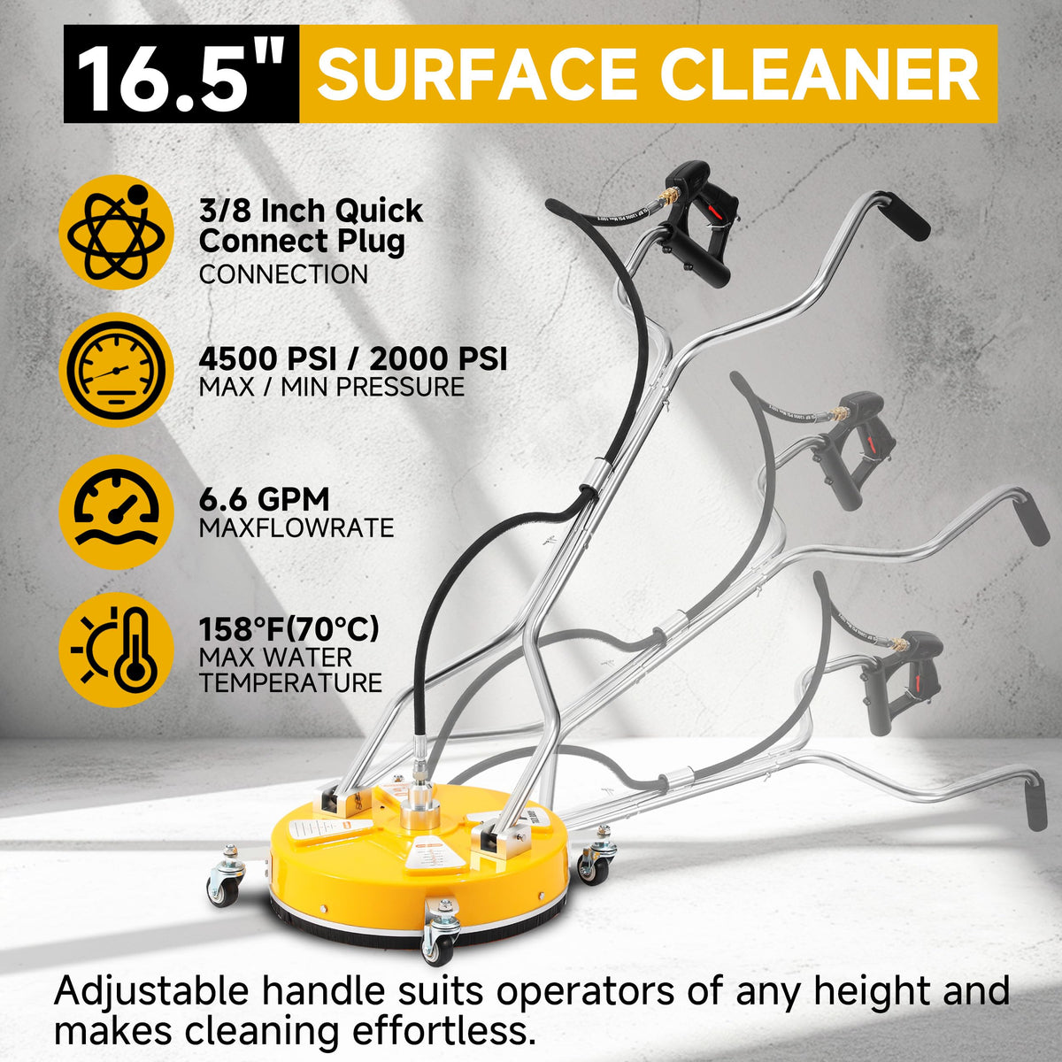 Tool Daily dual-handle setup enables easier control during cleaning
