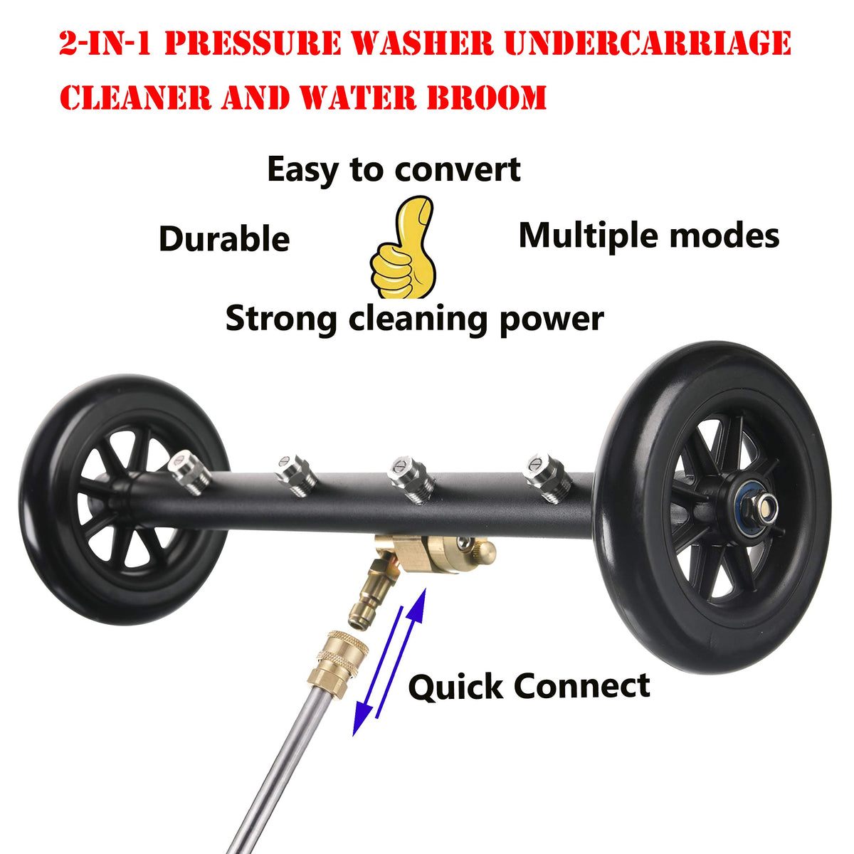 Tool Daily extension wand set extends reach under vehicles for thorough cleaning